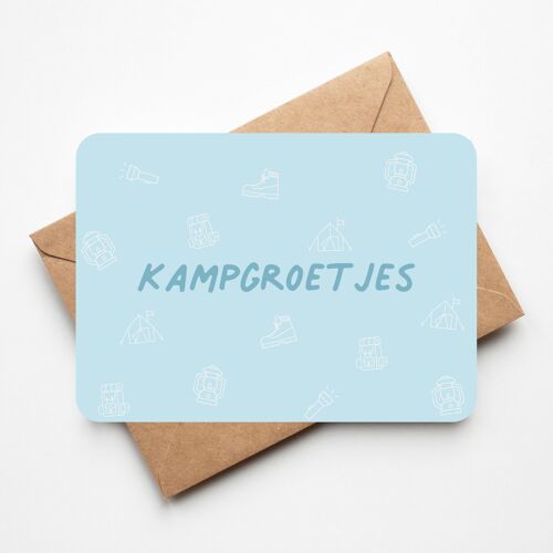 Kampgroetjes - lichtblauw