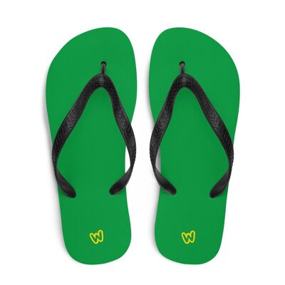 Wapiness Green Flip Flops