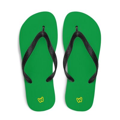 Wapiness Grüne Flip-Flops