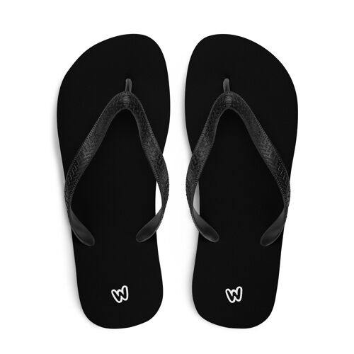 Wapiness Black Flip Flops