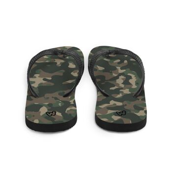 Tongs camouflage vertes 3