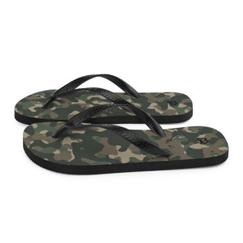 Tongs camouflage vertes 5
