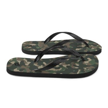 Tongs camouflage vertes 6