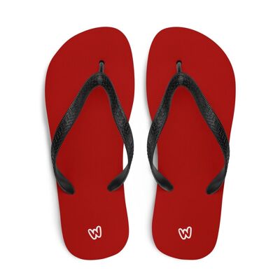 Wapiness Red Flip Flops