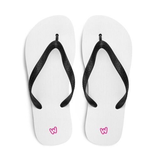 Wapiness White Flip Flops