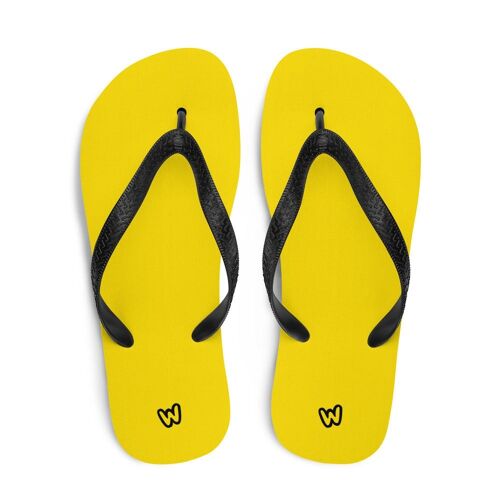 Wapiness Yellow Flip Flops