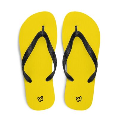 Wapiness Yellow Flip Flops