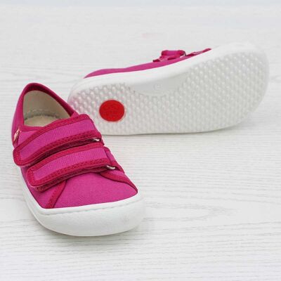 POLOLO Kinderschuhe | Barfuß Sneaker Baumwolle | Pink