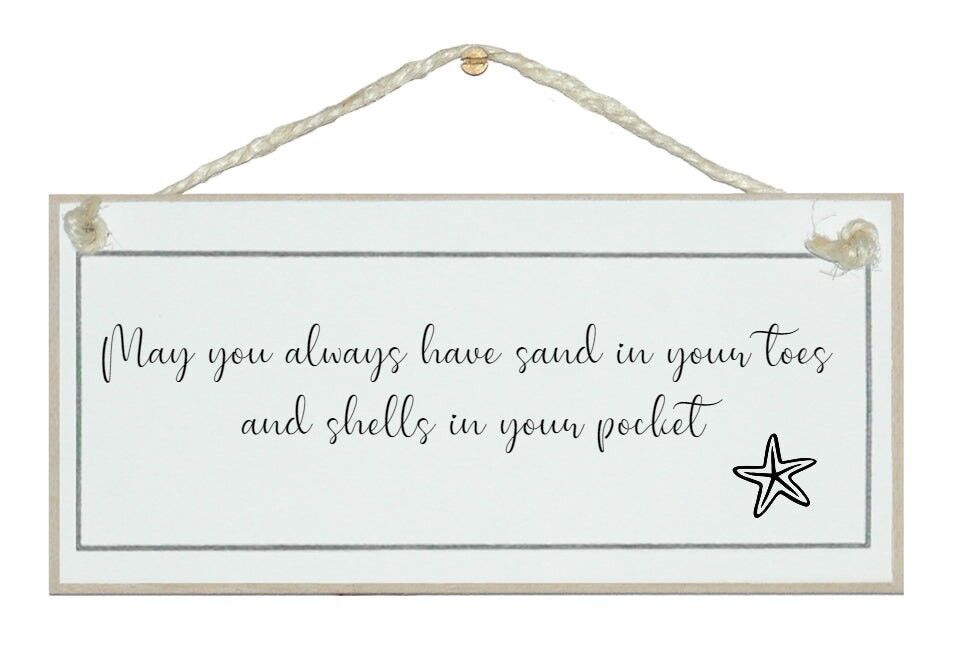 Sabbia nelle dita dei piedi...