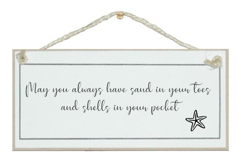 Sand in your toes...