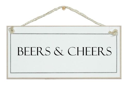 Beers & Cheers sign