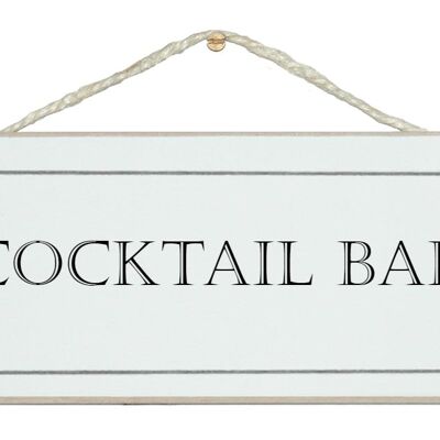 Cocktailbar-Schild