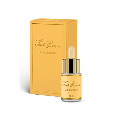 C-Öl-Serum. Fettlösliches Vitamin C mit trockenem Griff und hoher antioxidativer Wirkung.