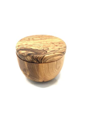 Boîte diffuseur de parfum en bois d'olivier avec couvercle + copeaux de bois d'olivier comme support de parfum 2