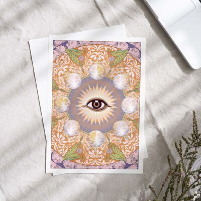Starry Eyed' Boho Style All Seeing Eye Art Print