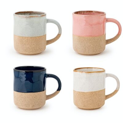 Set of 8 Coastal Vibes mugs 410 cc