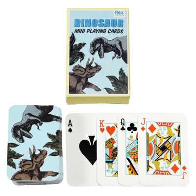 Dinosaur mini playing cards - Prehistoric Land