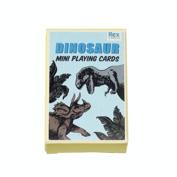 Mini cartes à jouer dinosaures - Prehistoric Land 2
