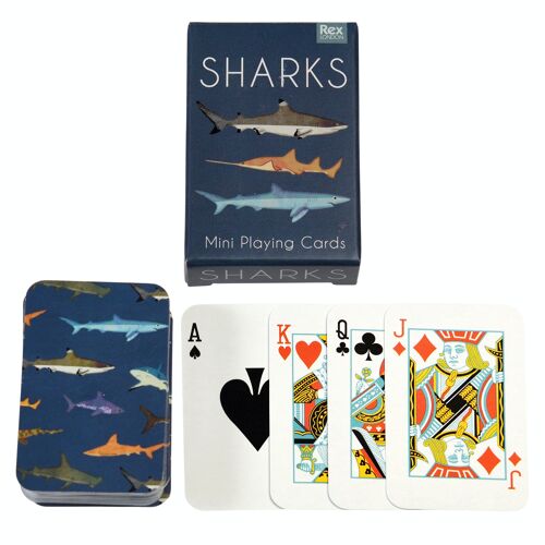 Mini playing cards - Sharks