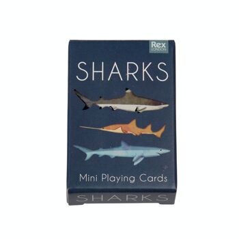 Mini cartes à jouer - Requins 2