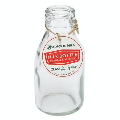 Traditional school milk bottle