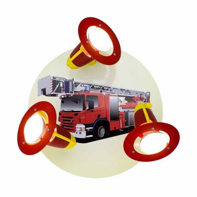 Autopompa dei pompieri a 3 punti