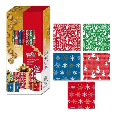 CHRISTMAS - CHRISTMAS GIFT PAPER ROLL - 5 MODELS CT68839