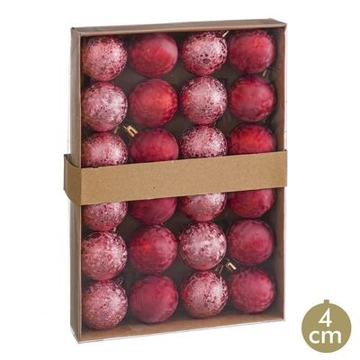 CHRISTMAS - S/24 RED PLASTIC WATER BALLS CT720283