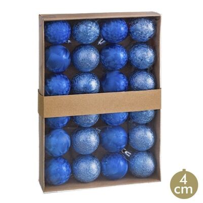 CHRISTMAS - S/24 BLUE PLASTIC WATER BALLS CT720284