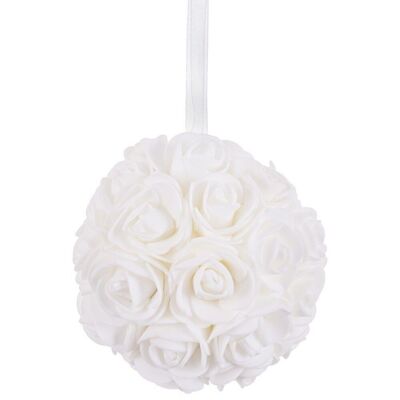 NOËL - BOULE ROSES BLANCHES CT720740
