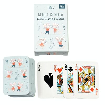 Mini playing cards - Mimi and Milo