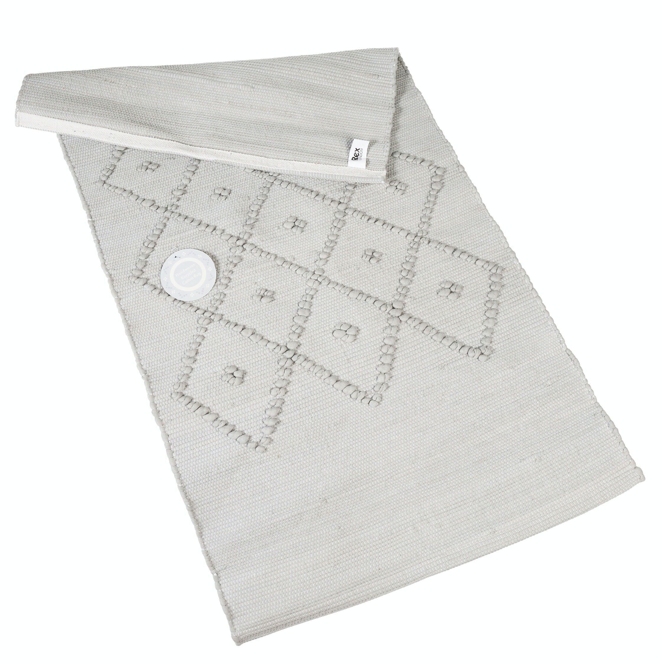 Grey loop rug (50cm x 90cm)