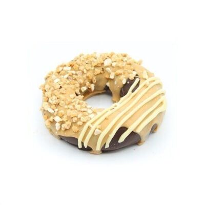 Mit Marshmallow-Donut überzogene dunkle Schokolade/Zephir-Pralin 60 g – Schachtel mit 6 Donuts