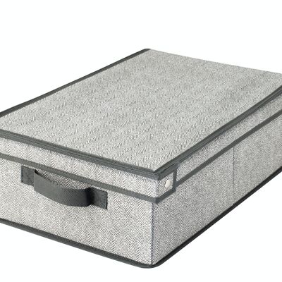 Gray wardrobe box 31x48xh15 cm