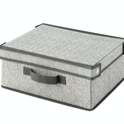 Caja armario gris 33x28xh15 cm