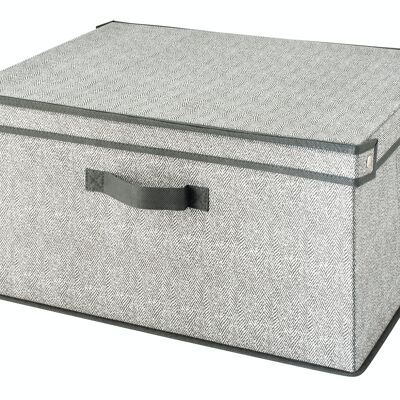 Gray wardrobe box 50x40xh25 cm