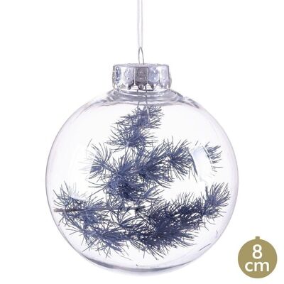 CHRISTMAS - BALL WITH BLACK PLASTIC BRANCH CT720309