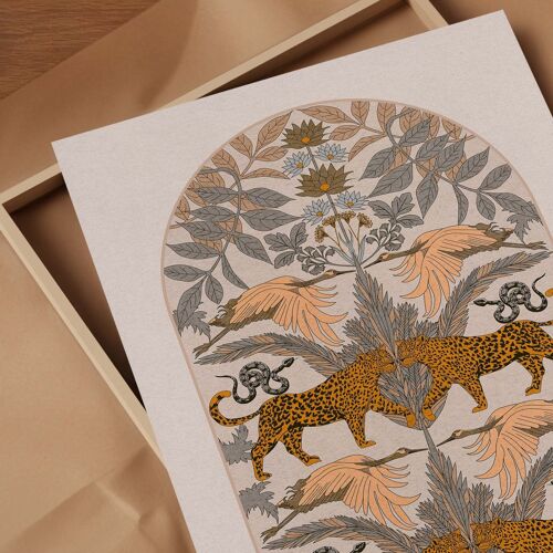 The Animals' Boho Style Retro Animal Pattern Art Print