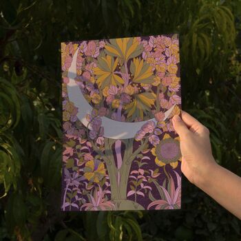 Tarot céleste floral de style Boho de la Lune Impression artistique 3
