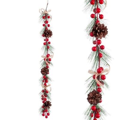 CHRISTMAS DECORATION HOLLY WREATH CT721173