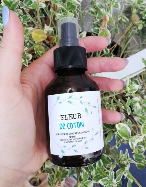 SPRAY PARFUME Fleur de Coton, Sans alcool, 100ml