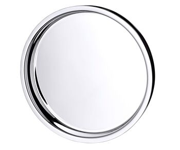 Plateau Alaska (ø 40 cm) rond, acier inoxydable poli brillant, plateau de service, plateau décoratif 2