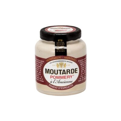 Mostaza a la antigua Pommery con pimiento de Espelette 100 g