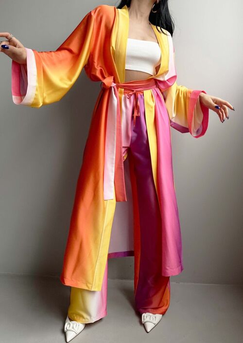 Kimono fluide Sunset MULTICOLORE - MOLIE