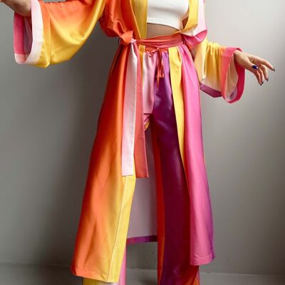 Kimono fluido Sunset MULTICOLOR - MOLIE