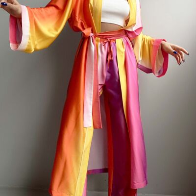 Fließender Kimono Sunset MULTICOLOR - MOLIE