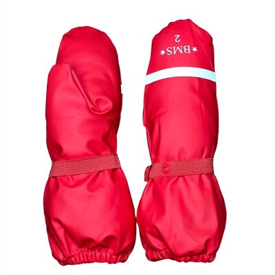 gants imperméables pour enfants - rouge
