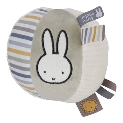 Miffy Ball with bell 10cm - Fluffy blue-green