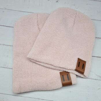 Duo Bonnets assortis Papa et Enfant 18