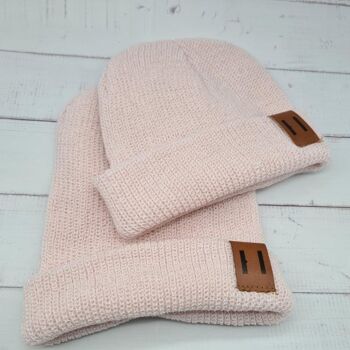 Duo Bonnets assortis Papa et Enfant 19